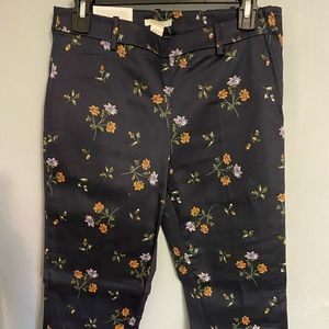 Navy floral pixie pants